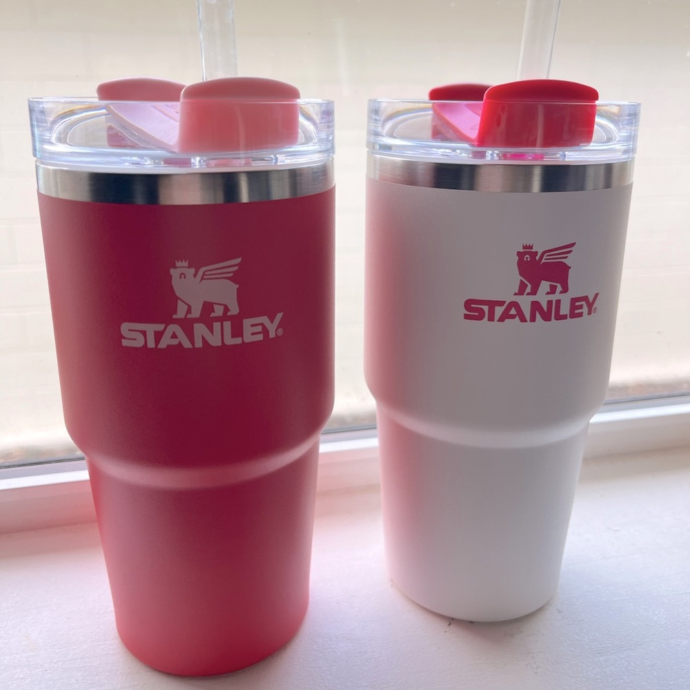 Pink and white 20 Oz Stanley Set